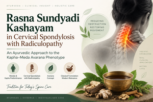Rasna Śuṇṭhyādi Kaṣāya for Cervical Radiculopathy: Exploring the Kapha–Meda Āvaraṇa Phenotype”